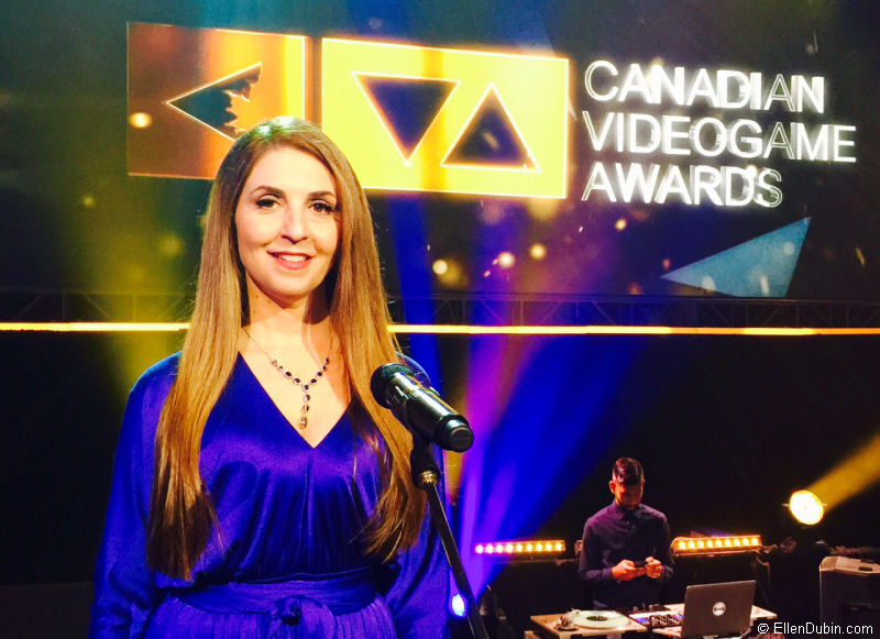 Ellen at Canadian Video Game Awards